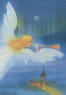 ENGEL WEIHNACHTSFERIEN Feiern & Feste Vintage Ansichtskarte Postkarte CPSM #PAJ344.A - Angels