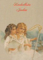 ENGEL WEIHNACHTSFERIEN Feiern & Feste Vintage Ansichtskarte Postkarte CPSM #PAH502.A - Angels