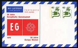25 Years EUROPEAN SOCIETY  20 Years CEPT  Germany PP88 C1/001 Castrop-Rauxel 1976  Cat. 8,00 € - Other & Unclassified