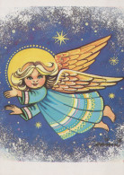 ÁNGEL NAVIDAD Vintage Tarjeta Postal CPSM #PAH246.A - Angels