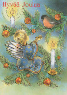 ENGEL WEIHNACHTSFERIEN Feiern & Feste Vintage Ansichtskarte Postkarte CPSM #PAH198.A - Angels