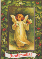 ENGEL WEIHNACHTSFERIEN Feiern & Feste Vintage Ansichtskarte Postkarte CPSM #PAH244.A - Angels