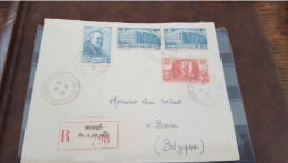 AREF A5210 FRANCE OBLITERE SUR LETTRE 424/423/421 - Used Stamps