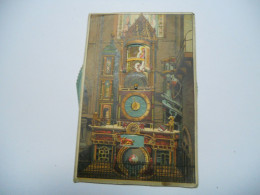 DEP 67 BAS RHIN CARTE  COULEUR ANCIENNE STRASBOURG L'HORLOGE ASTRONOMIQUE DE LA CATHEDRALE  EDIT FELIX LUIB  STRASBOURG - Strasbourg