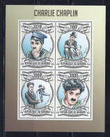 Burundi - 2013 - Charlie Chaplin  - Yv 1906/09 - Actors