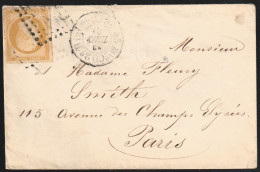 1858 France Postally Travelled Cover - 1853-1860 Napoléon III.