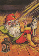PÈRE NOËL Bonne Année Noël Vintage Carte Postale CPSM #PBL546.A - Santa Claus