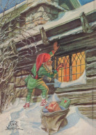 SANTA CLAUS Happy New Year Christmas Vintage Postcard CPSM #PBL133.A - Santa Claus