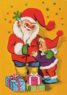 BABBO NATALE Buon Anno Natale Vintage Cartolina CPSM #PBL015.A - Santa Claus