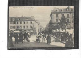56- LORIENT-Beau Plan Animé Du " MARCHE " Plaçe De L'EGLISE En 1900 - Lorient