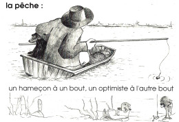 *CPM -  La Pêche: Un Hameçon à Un Bout, Un Optimiste à L'autre Bout - Humour