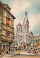 14-Lisieux-La Cathédrale Saint Pierre - éditeur : M. Barré & J. Dayez - Illustrateur : Barday - Lisieux