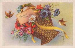 FLOWERS Vintage Ansichtskarte Postkarte CPSMPF #PKG068.A - Blumen