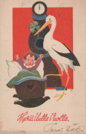 Bonne Année Noël ENFANTS Vintage Carte Postale CPSMPF #PKD298.A - Nouvel An