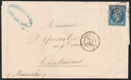 1863 France Postally Travelled Cover - 1862 Napoléon III