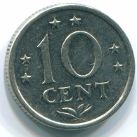 10 CENTS 1971 ANTILLAS NEERLANDESAS Nickel Colonial Moneda #S13446.E.A - Niederländische Antillen