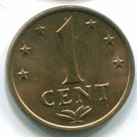 1 CENT 1977 NETHERLANDS ANTILLES Bronze Colonial Coin #S10707.U.A - Netherlands Antilles