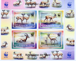 Niger 1998, WWF, Gazelle, 4val In BF - Niger (1960-...)