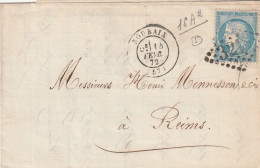 Lettre De Roubaix à Reims LAC - 1849-1876: Classic Period