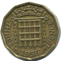 THREEPENCE 1956 UK GRANDE-BRETAGNE GREAT BRITAIN Pièce #AG929.1.F.A - F. 3 Pence