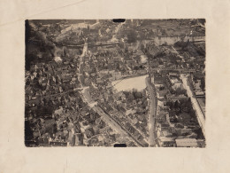 AVIATION - Photo De L'adjudant Pilote J. Foiny Raid Tour De France En Avion 1924 Vue Aérienne De Romorantin - Aviation