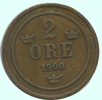 2 ORE 1900 SUÈDE SWEDEN Pièce #AC881.2.F.A - Sweden