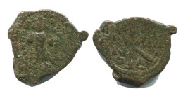 FLAVIUS JUSTINUS II 1/2 FOLLIS Antique BYZANTIN Pièce 4.3g/25mm #AB387.9.F.A - Byzantium