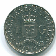 1 GULDEN 1971 NIEDERLÄNDISCHE ANTILLEN Nickel Koloniale Münze #S11939.D.A - Niederländische Antillen