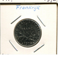 1 FRANC 1974 FRANCIA FRANCE Moneda #AM317.E.A - 1 Franc