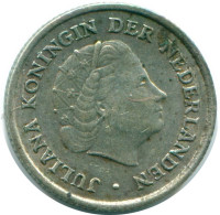1/10 GULDEN 1957 NIEDERLÄNDISCHE ANTILLEN SILBER Koloniale Münze #NL12188.3.D.A - Niederländische Antillen