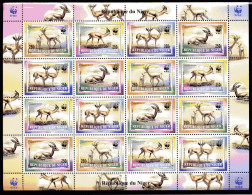 Niger 1998, WWF, Gazelle, Sheetlet - Unused Stamps