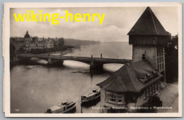 Konstanz Am Bodensee - S/w Rheinbrücke Und Rheintorturm - Konstanz