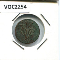 1734 HOLLAND VOC DUIT NIEDERLANDE OSTINDIEN NY COLONIAL PENNY #VOC2254.7.D.A - Indes Néerlandaises