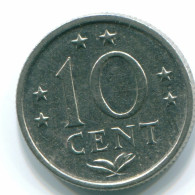 10 CENTS 1979 ANTILLES NÉERLANDAISES Nickel Colonial Pièce #S13599.F.A - Niederländische Antillen
