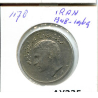 IRAN 10 RIALS 1969 / 1348 ISLAMIC COIN #AY235.2.U.A - Iran