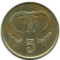 5 CENTS 1987 CHYPRE CYPRUS Pièce #AP311.F.A - Chypre