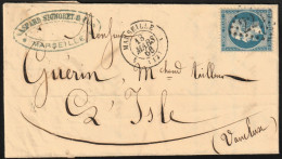 1866 France Postally Travelled Cover - 1862 Napoléon III