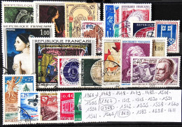 France 1966-1967-1968-1969-Petit Lot De 20 Timbres N° 1469-1478-1479-1482-1501-1505-1512-1515-1530-1531-1534-1542-...... - Used Stamps