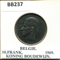 10 FRANCS 1969 DUTCH Text BÉLGICA BELGIUM Moneda #BB237.E.A - 10 Frank