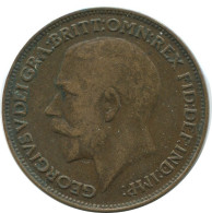 FARTHING 1923 UK GBAN BRETAÑA GREAT BRITAIN Moneda #AG769.1.E.A - B. 1 Farthing