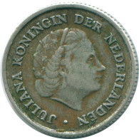 1/10 GULDEN 1963 NIEDERLÄNDISCHE ANTILLEN SILBER Koloniale Münze #NL12616.3.D.A - Niederländische Antillen