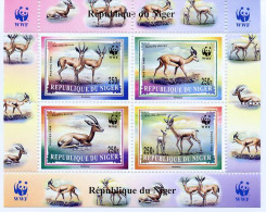 Niger 1998, WWF, Gazelle, 4val In BF - Unused Stamps