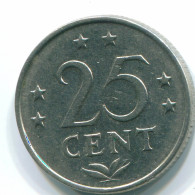 25 CENTS 1971 ANTILLAS NEERLANDESAS Nickel Colonial Moneda #S11574.E.A - Antillas Neerlandesas