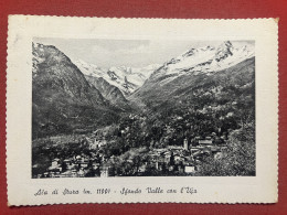 Cartolina - Ala Di Stura ( Torino ) - Sfondo Valle Con L'Uja - 1957 - Other & Unclassified