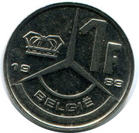 1 FRANC 1989 DUTCH Text BELGIUM Coin #AZ348.U.A - 1 Franc