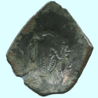 Auténtico Original Antiguo BYZANTINE IMPERIO Trachy Moneda 1g/21mm #AG647.4.E.A - Byzantium