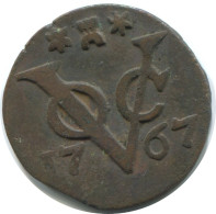 1767 ZEALAND VOC DUIT IINDES NÉERLANDAIS NETHERLANDS NEW YORK COLONIAL PENNY #AE724.16.F.A - Niederländisch-Indien