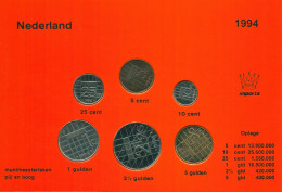 NIEDERLANDE NETHERLANDS 1994 MINT SET 6 Münze #SET1031.7.D.A - Mint Sets & Proof Sets