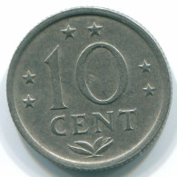 10 CENTS 1971 NIEDERLÄNDISCHE ANTILLEN Nickel Koloniale Münze #S13400.D.A - Antilles Néerlandaises