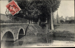 Postcard Chouzy-sur-Cisse, Loir Et Cher, Corner Of The Country, Bridge, Church, VF Posted In 1913 - Blois